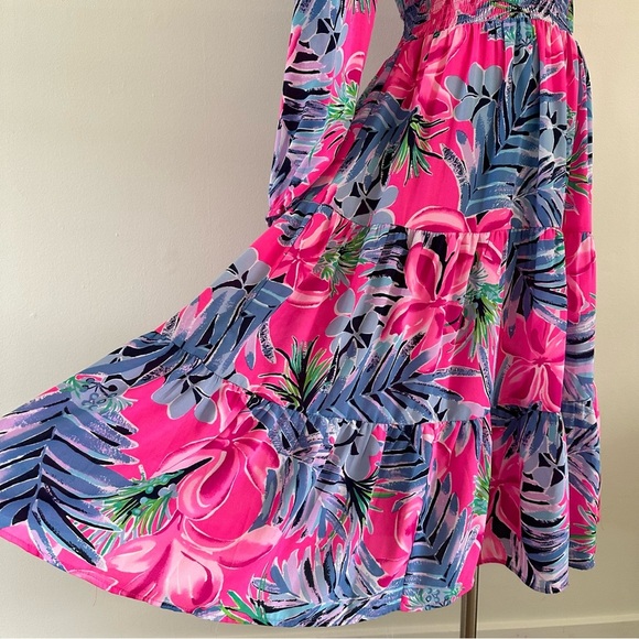 New NWOT Lilly Pulitzer Pauline Midi Dress M - Picture 5 of 12